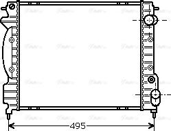 Ava Quality Cooling RT 2130 - Radiator, engine cooling autospares.lv