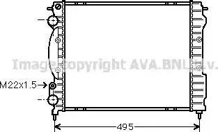 Ava Quality Cooling RT 2129 - Radiator, engine cooling autospares.lv