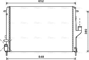 Ava Quality Cooling RTA2478 - Radiator, engine cooling autospares.lv