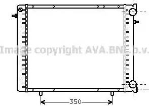 Ava Quality Cooling RTA2045 - Radiator, engine cooling autospares.lv