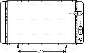 Ava Quality Cooling RTA2084 - Radiator, engine cooling autospares.lv