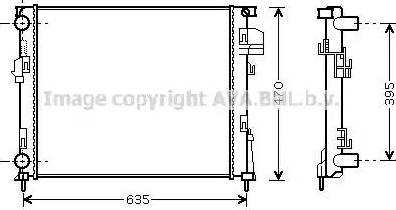 Ava Quality Cooling RTA2327 - Radiator, engine cooling autospares.lv