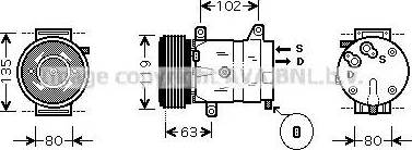 Ava Quality Cooling RT K404 - Compressor, air conditioning autospares.lv