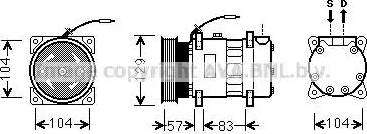 Ava Quality Cooling RT K436 - Compressor, air conditioning autospares.lv
