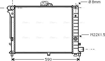 Ava Quality Cooling SB 2005 - Radiator, engine cooling autospares.lv