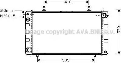 Ava Quality Cooling SB 2002 - Radiator, engine cooling autospares.lv