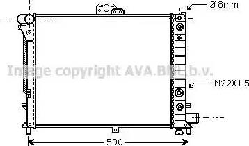 Ava Quality Cooling SB 2012 - Radiator, engine cooling autospares.lv