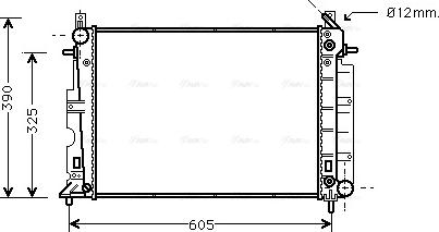 Ava Quality Cooling SB 2027 - Radiator, engine cooling autospares.lv