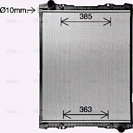 Ava Quality Cooling SC2063 - Radiator, engine cooling autospares.lv