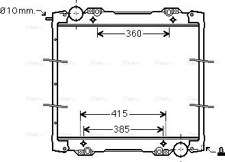 Ava Quality Cooling SC 2027 - Radiator, engine cooling autospares.lv