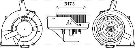 Ava Quality Cooling ST8046 - Interior Blower autospares.lv