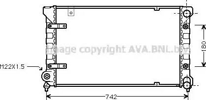 Ava Quality Cooling ST 2019 - Radiator, engine cooling autospares.lv