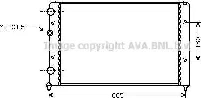 Ava Quality Cooling ST 2031 - Radiator, engine cooling autospares.lv