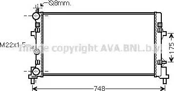 Ava Quality Cooling ST 2037 - Radiator, engine cooling autospares.lv