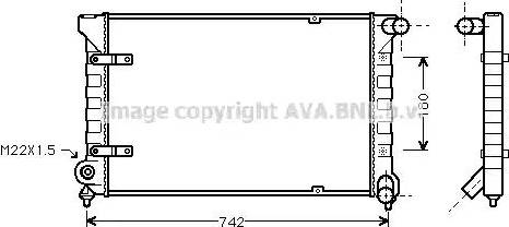 Ava Quality Cooling ST 2020 - Radiator, engine cooling autospares.lv