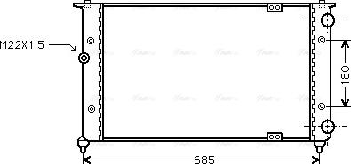 Ava Quality Cooling ST 2021 - Radiator, engine cooling autospares.lv