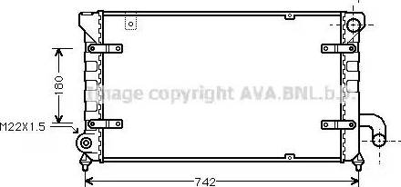 Ava Quality Cooling ST 2028 - Radiator, engine cooling autospares.lv