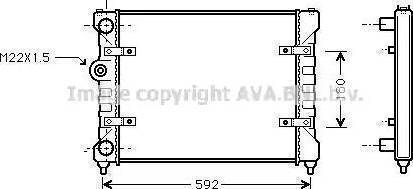 Nissens 63995A - Radiator, engine cooling autospares.lv