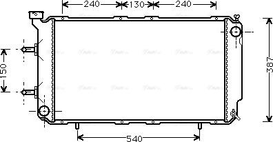 Ava Quality Cooling SU 2018 - Radiator, engine cooling autospares.lv