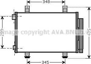 Ava Quality Cooling SZ5116D - Condenser, air conditioning autospares.lv