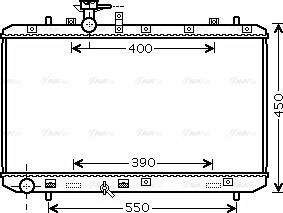 Ava Quality Cooling SZ 2084 - Radiator, engine cooling autospares.lv