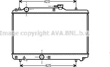 Ava Quality Cooling SZ 2035 - Radiator, engine cooling autospares.lv