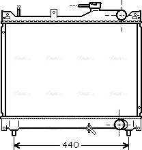 Ava Quality Cooling SZ 2079 - Radiator, engine cooling autospares.lv