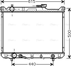 Ava Quality Cooling SZ 2073 - Radiator, engine cooling autospares.lv