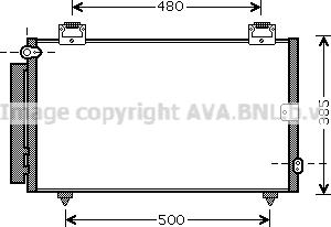 Ava Quality Cooling TO5594D - Condenser, air conditioning autospares.lv