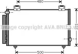 Ava Quality Cooling TO5594 - Condenser, air conditioning autospares.lv