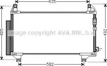 Ava Quality Cooling TO5680 - Condenser, air conditioning autospares.lv