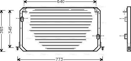 Ava Quality Cooling TO 5192 - Condenser, air conditioning autospares.lv