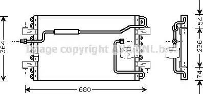 Ava Quality Cooling TO5272 - Condenser, air conditioning autospares.lv