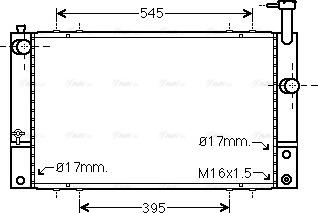 Ava Quality Cooling TO 2494 - Radiator, engine cooling autospares.lv