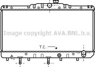 Ava Quality Cooling TO 2080 - Radiator, engine cooling autospares.lv