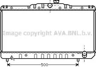 Ava Quality Cooling TO 2029 - Radiator, engine cooling autospares.lv