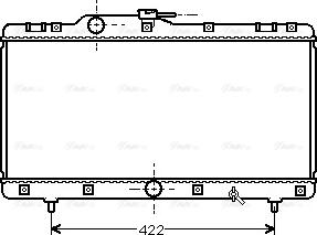 Ava Quality Cooling TO 2149 - Radiator, engine cooling autospares.lv