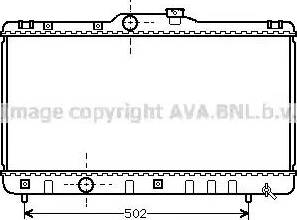 Ava Quality Cooling TO 2147 - Radiator, engine cooling autospares.lv