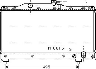 Ava Quality Cooling TO 2163 - Radiator, engine cooling autospares.lv
