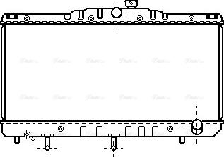 Ava Quality Cooling TO 2103 - Radiator, engine cooling autospares.lv