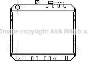 Ava Quality Cooling TO 2114 - Radiator, engine cooling autospares.lv