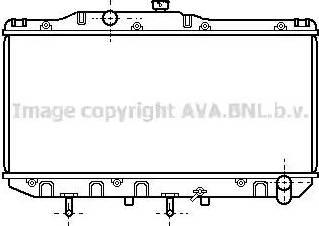 Ava Quality Cooling TO 2112 - Radiator, engine cooling autospares.lv