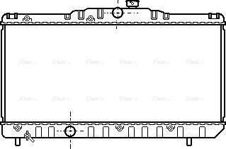 Ava Quality Cooling TO 2117 - Radiator, engine cooling autospares.lv