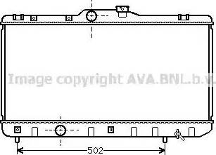 Ava Quality Cooling TO 2188 - Radiator, engine cooling autospares.lv