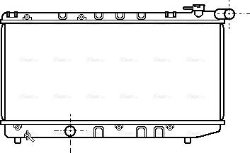 Ava Quality Cooling TO 2124 - Radiator, engine cooling autospares.lv