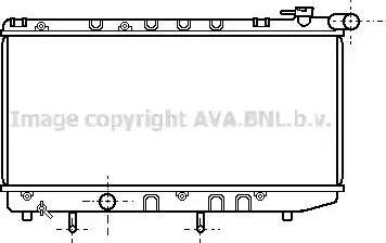 Ava Quality Cooling TO 2125 - Radiator, engine cooling autospares.lv