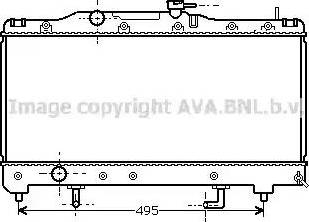 Ava Quality Cooling TO 2204 - Radiator, engine cooling autospares.lv