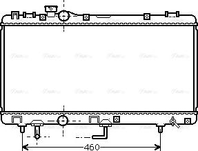 Ava Quality Cooling TO 2231 - Radiator, engine cooling autospares.lv