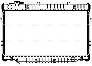 Ava Quality Cooling TO 2221 - Radiator, engine cooling autospares.lv