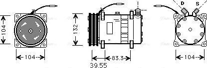 Ava Quality Cooling UVAK045 - Compressor, air conditioning autospares.lv